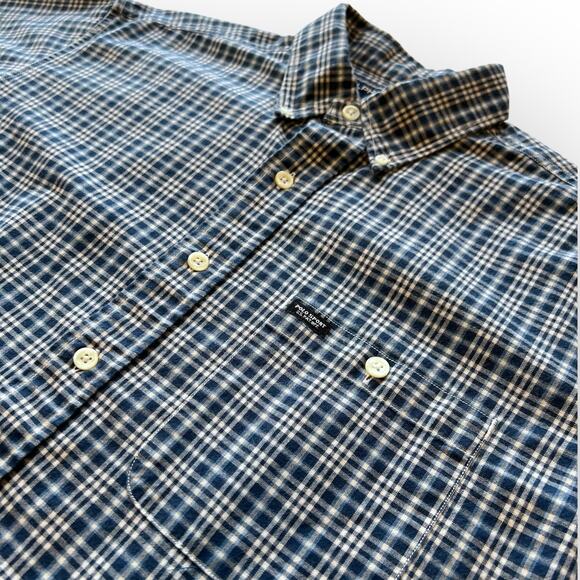 Ralph Lauren Sport Shirt Button Down Blue Check Medium - Picture 5 of 9